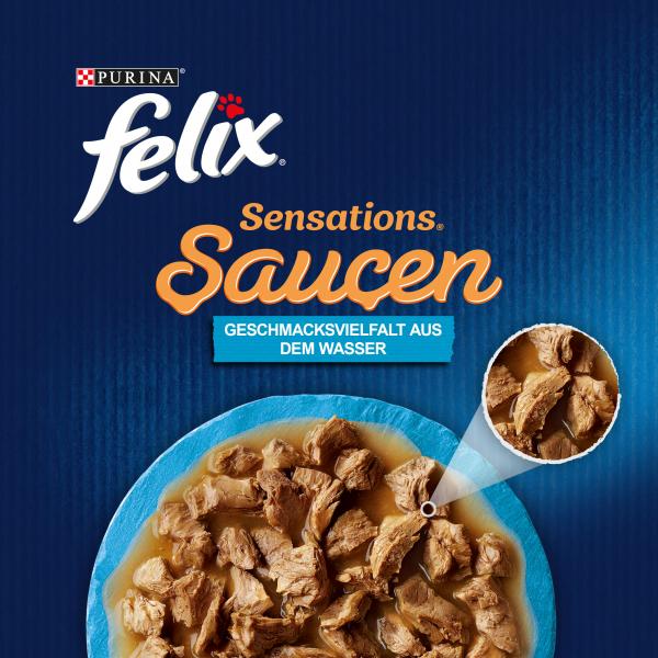 Felix Sensations Saucen Geschmacksvielfalt aus dem Wasser