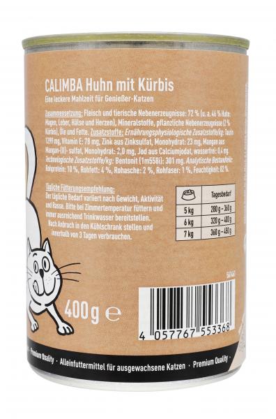 Calimba Katzenfutter Huhn mit Kürbis