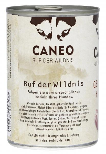 Caneo Ruf der Wildnis Geflügelherzen getreidefrei