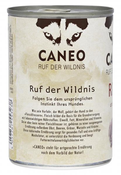 Caneo Ruf der Wildnis Rind und Wild getreidefrei