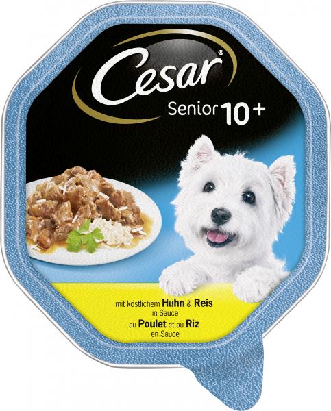 Cesar Senior 10+ mit Huhn & Reis in Sauce
