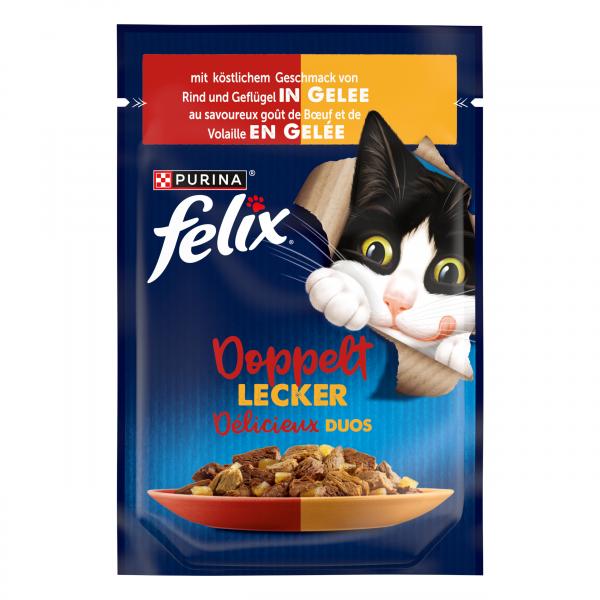 Felix Doppelt lecker in Gelee Rind & Geflügel