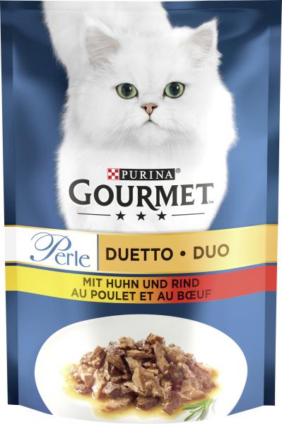 Purina Gourmet Perle mit Huhn und Rind