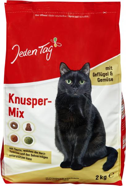 Jeden Tag Katze Knusper-Mix mit Geflügel & Gemüse