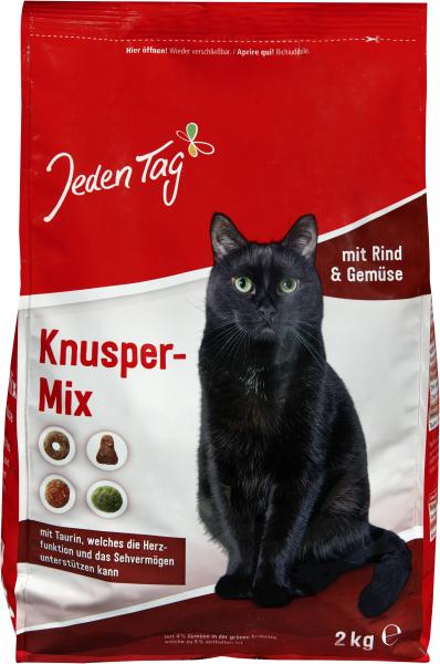 Jeden Tag Katze Knusper-Mix mit Rind & Gemüse