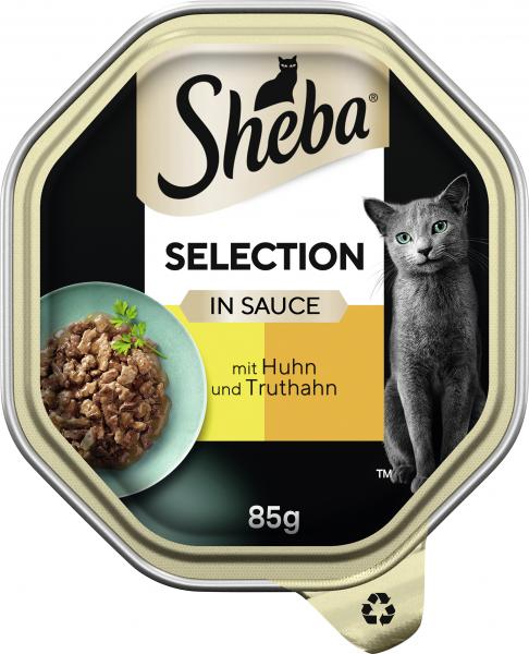 Sheba Selection in Sauce mit Huhn und Truthahn