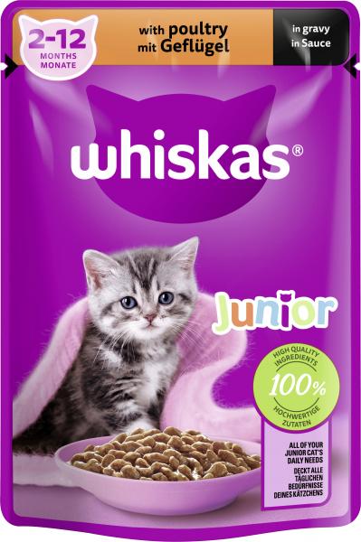 Whiskas Junior mit Geflügel in Sauce