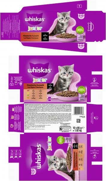 Whiskas Junior Klassische Auswahl in Sauce