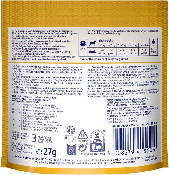 Vitakraft Hundesnack Beef Burger