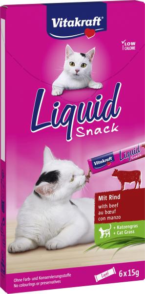 Vitakraft Katzensnack Liquid Rind + Katzengras