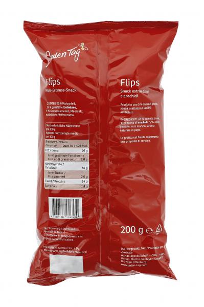 Jeden Tag Flips Mais-Erdnuss Snack
