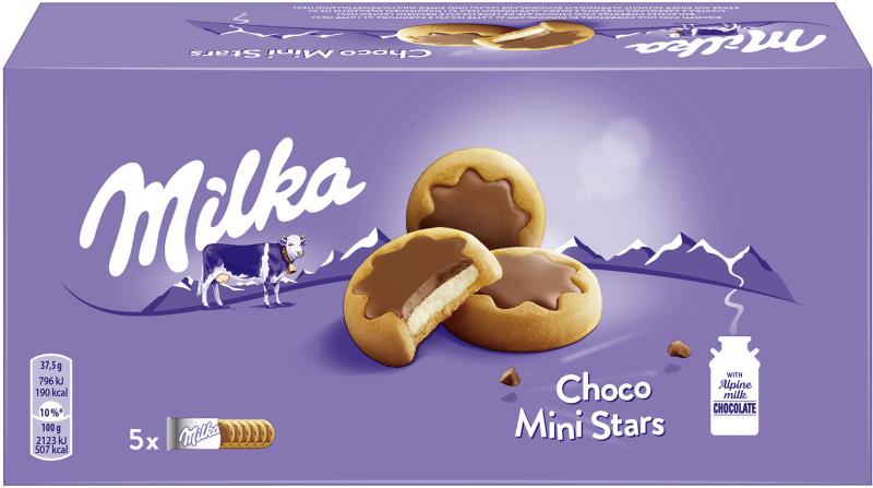Milka Kekse Choco Minis Stars
