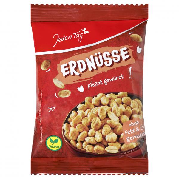 Jeden Tag Erdnüsse pikant gewürzt