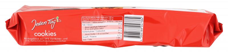 Jeden Tag Cookies mit Schokostückchen