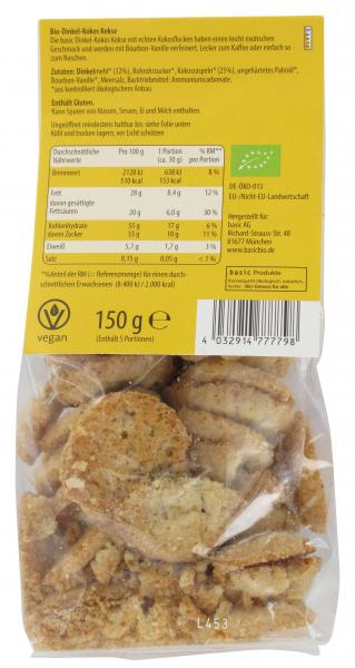 Basic Dinkel-Kokos Kekse