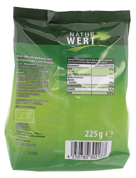 NaturWert Bio Teegebäck Schoko