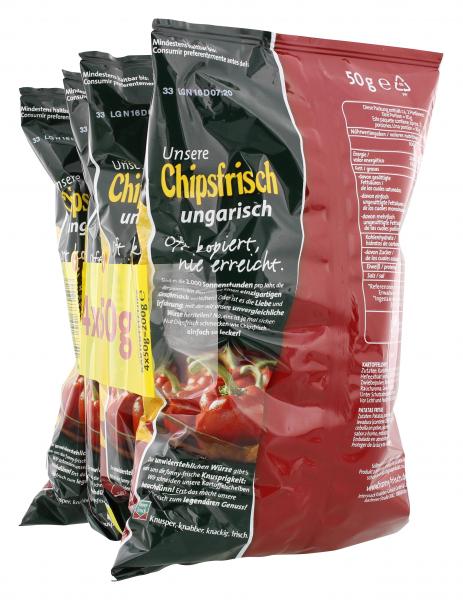 Funny-frisch Chipsfrisch Ungarisch 4er Pack