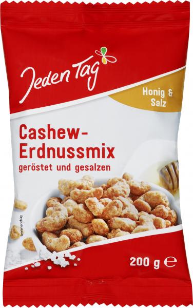 Jeden Tag Cashew-Erdnuss- Mix Honig und Salz