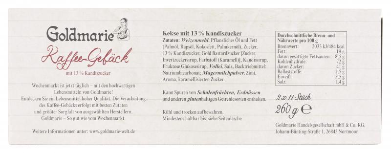 Goldmarie Kaffeegebäck