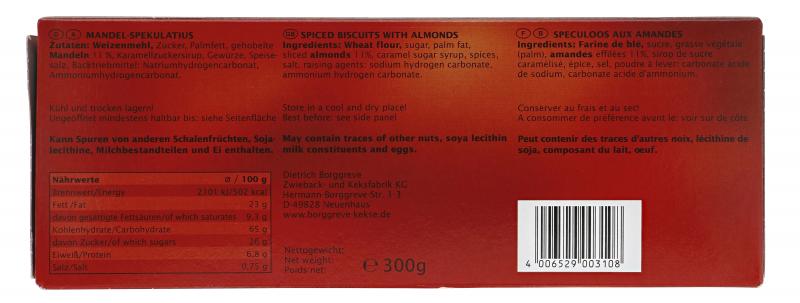 Borggreve Mandel-Spekulatius