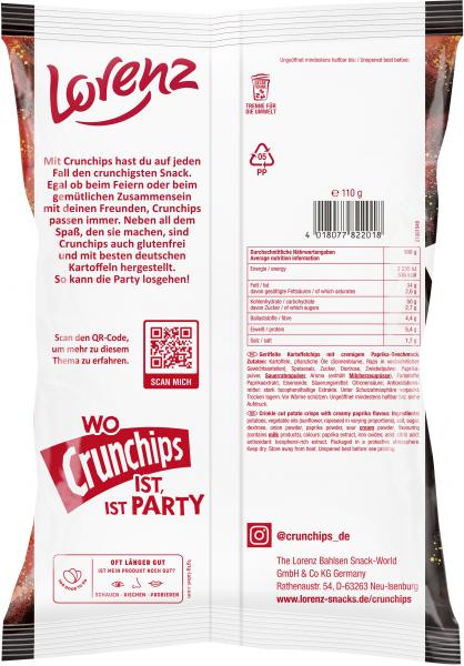 Lorenz Crunchips Wow Paprika & Sour Cream