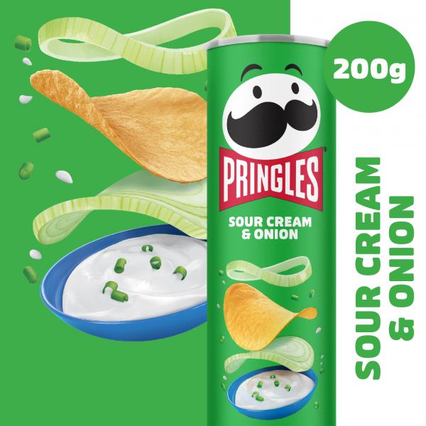 Pringles Sour Cream & Onion Chips 