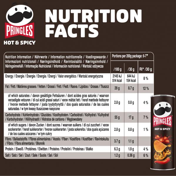Pringles Hot & Spicy Chips 