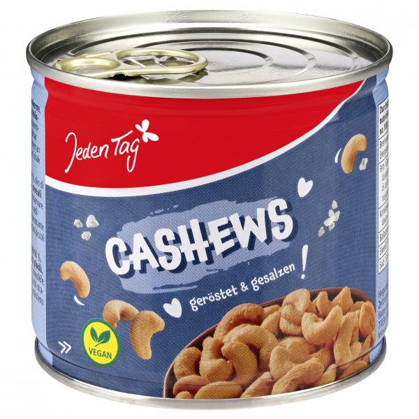 Jeden Tag Cashews geröstet & gesalzen