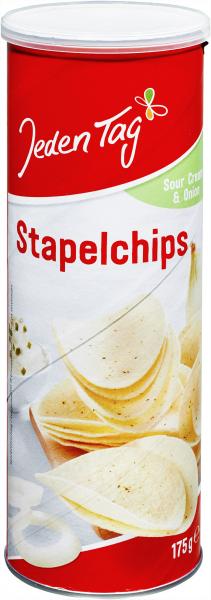 Jeden Tag Stapelchips Sour Cream & Onion