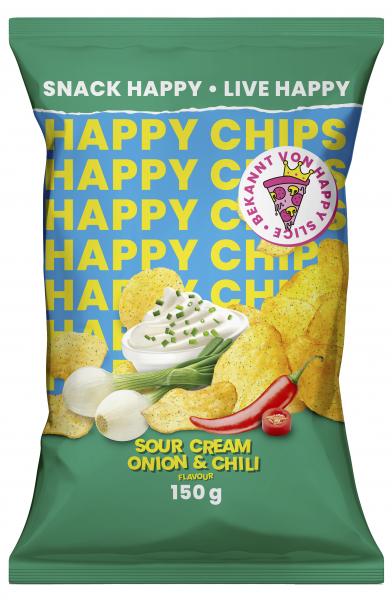 Happy Chips Sour Cream Onion & Chili