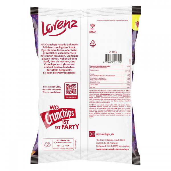 Lorenz Crunchips Wow Chili & Melty Cheese