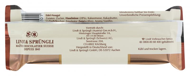 Lindt Edel-Nougat Riegel 