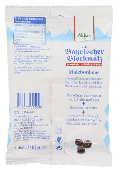 Dr. C. Soldan Aecht Bayrischer Blockmalz