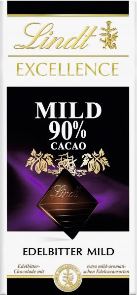 Lindt Excellence Edelbitter mild 90% Cacao 