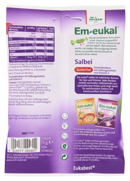 Em-eukal Hustenbonbons Salbei zuckerfrei