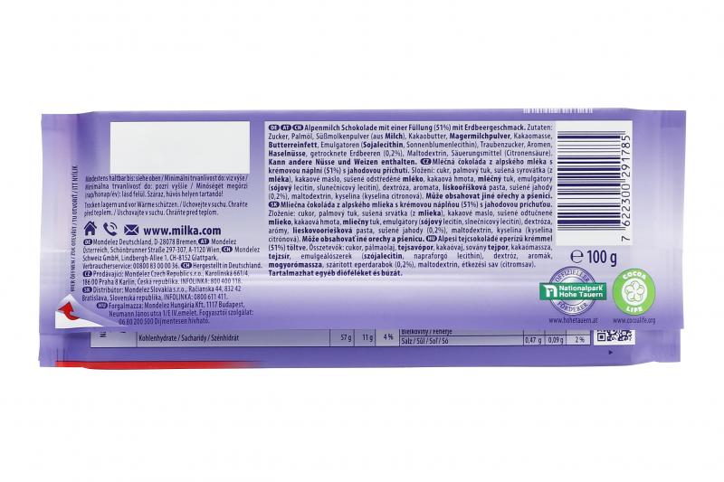 Milka Tafel Erdbeer-Joghurt