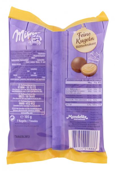 Milka Feine Kugeln Blätterkrokant