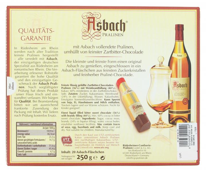 Asbach Zarte Fläschchen mit Kruste