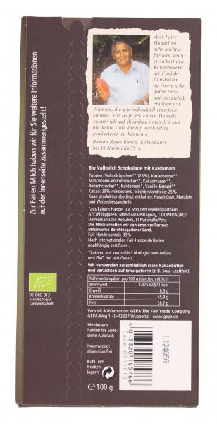 Gepa Kardamom Schokolade