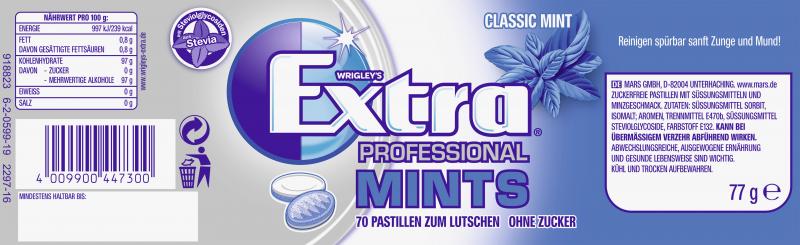 Extra Professional Mints Pastillen Classic Mint