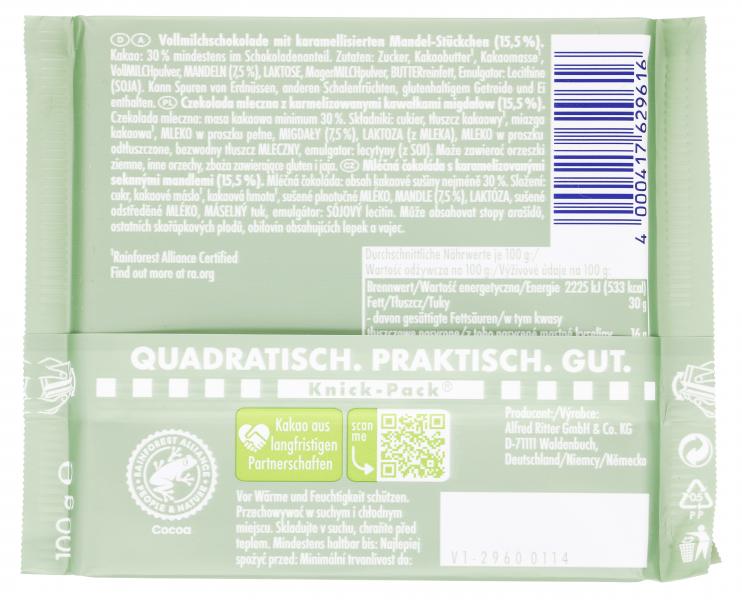 Ritter Sport Gebrannte Mandel