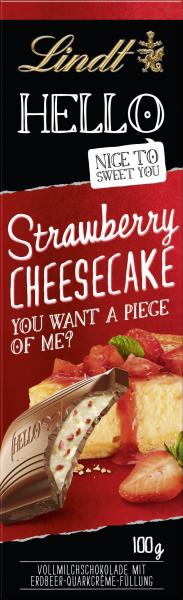 Lindt Hello Strawberry Cheesecake Tafel