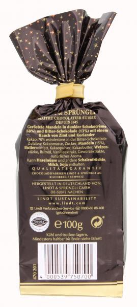 Lindt Weihnachts-Mandeln Edelbitter 70%