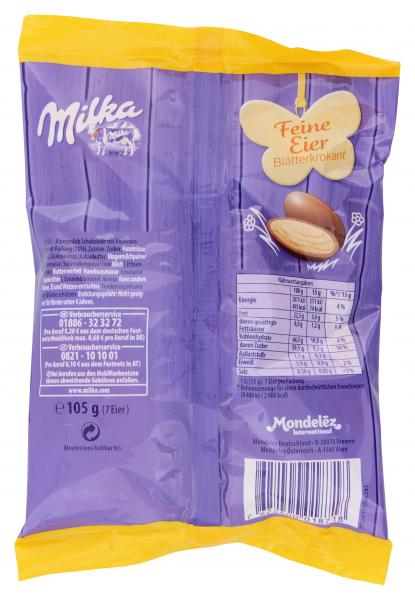Milka Feine Eier Blätterkrokant