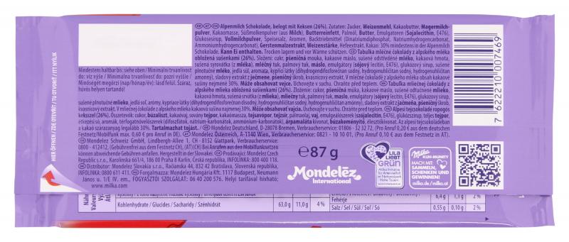 Milka Tafel Alpenmilch & LU Kekse