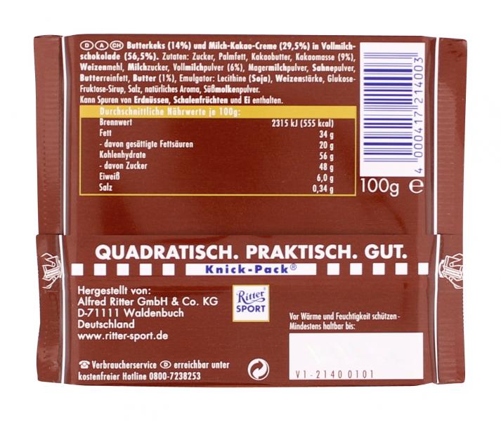 Ritter Sport Bunte Vielfalt Knusperkeks