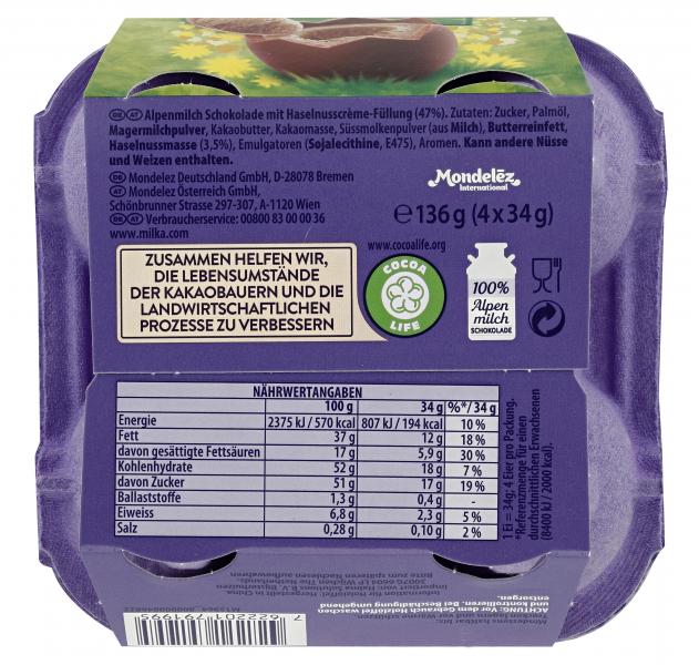 Milka Löffel Ei Haselnuss