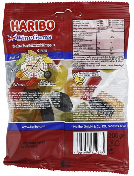 Haribo Wine Gums