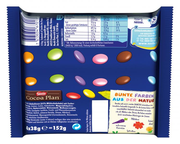Smarties Multipack bunte Schokolinsen