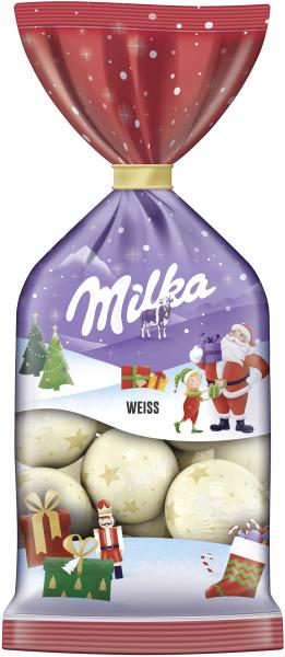 Milka Weihnachtskugeln Weisse Schokolade